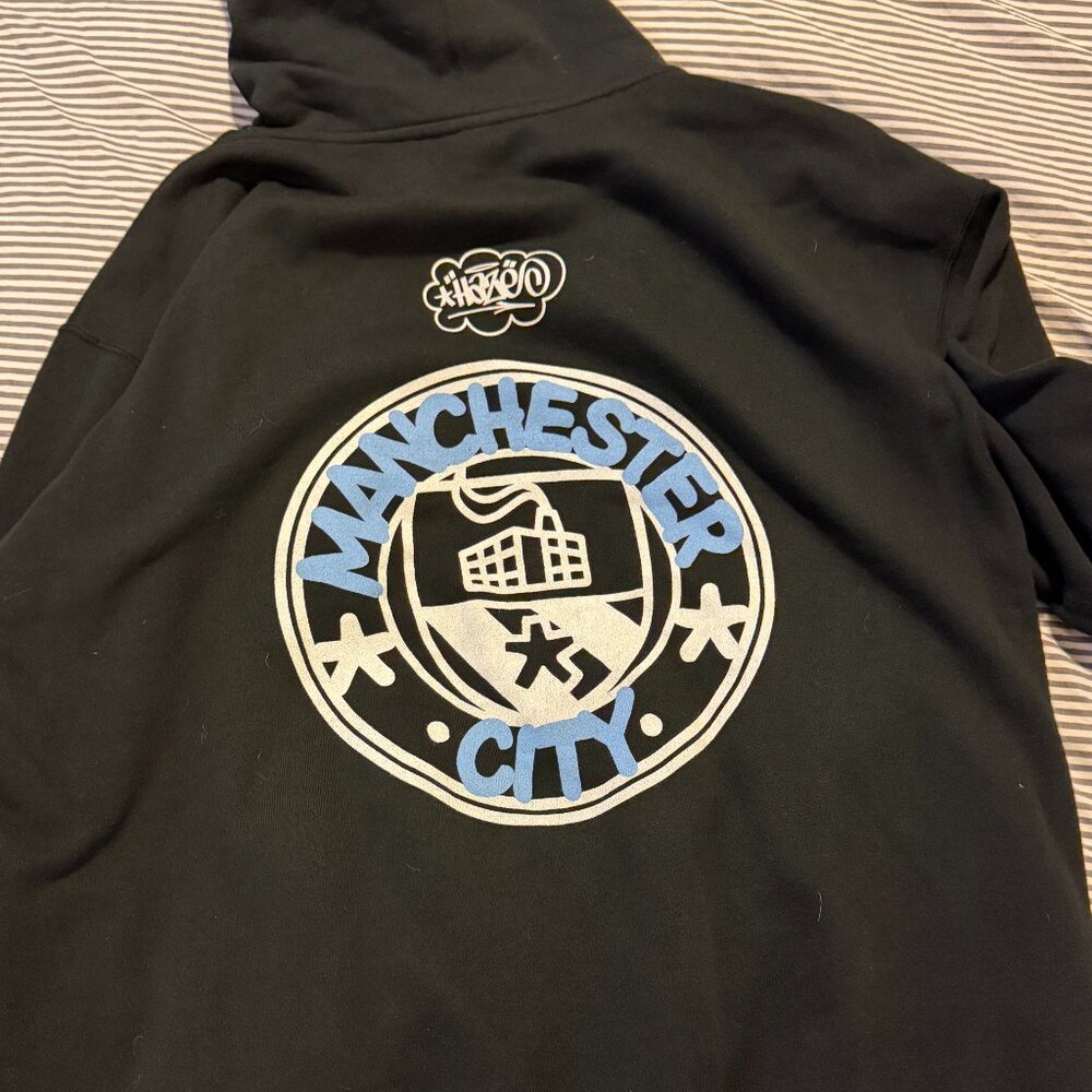 Super Rare Manchester City x Haze Collab hoodie